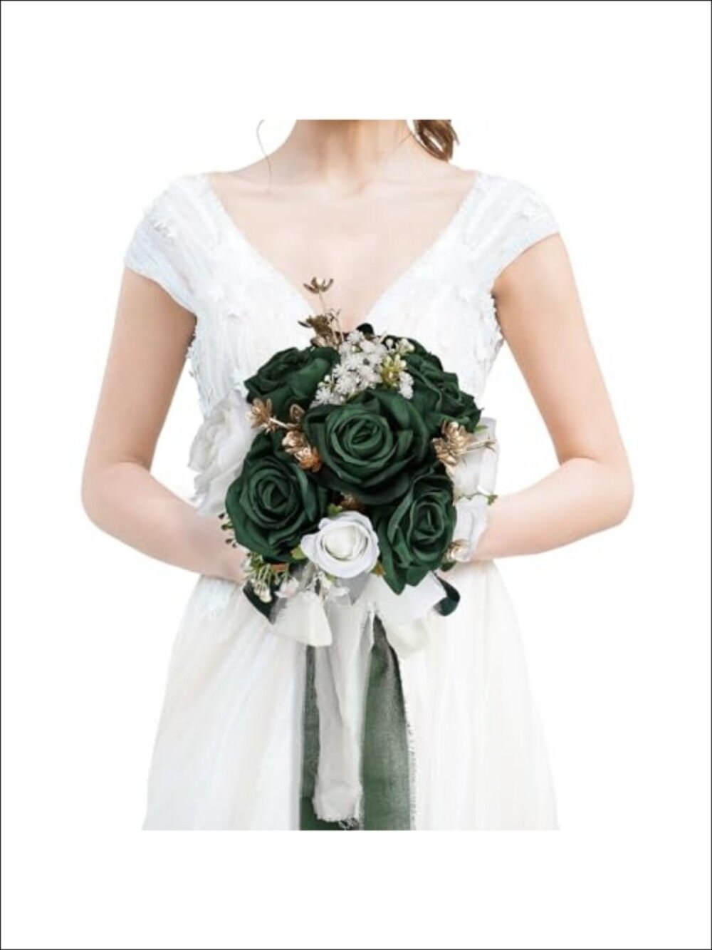 Artificial Wedding Bouquet Bride Bridesmaid Faux Silk Plastic